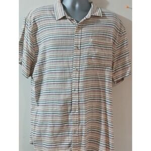 Marine LayerX-Large Striped Short Sleeve Button Down Shirt Spring2023 Style15799